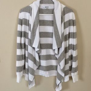 DKNYC Striped Cardigan